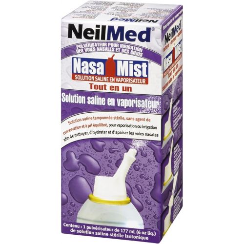  NeilMed NasaMist All in One Multi Purpose Saline Spray, 6.3 Fl Oz
