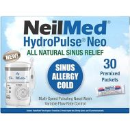 NeilMed HydroPulse Neo. Multi-Speed Electric Pulsating Nasal Sinus Irrigation System with 30 Sinus Rinse Premixed Packets.
