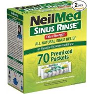 NeilMed's Sinus Rinse Extra Strength Pre-Mixed Hypertonic Packets-for Sinus Relief, 70 Count Box (Pack of 2)