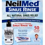 NeilMed Sinus Rinse - A Complete Sinus Nasal Rinse Kit, 50 count (Pack of 1)