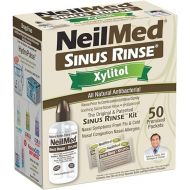 NeilMed Sinus Rinse Kit with Xylitol, 50 Count (Pack of 1)