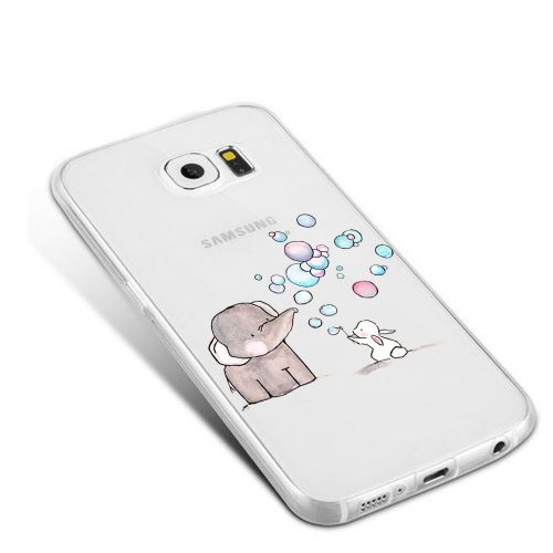  Neivi Case Compatible with Galaxy S6 Case Cover Slim Clear Design Reinforced TPU