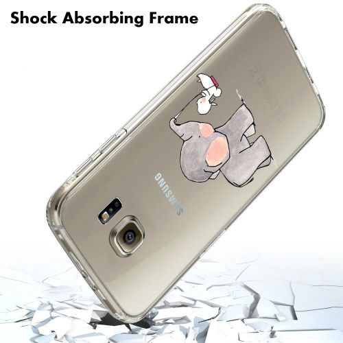  Neivi Case Compatible with Galaxy S6 Case Cover Slim Clear Design Reinforced TPU