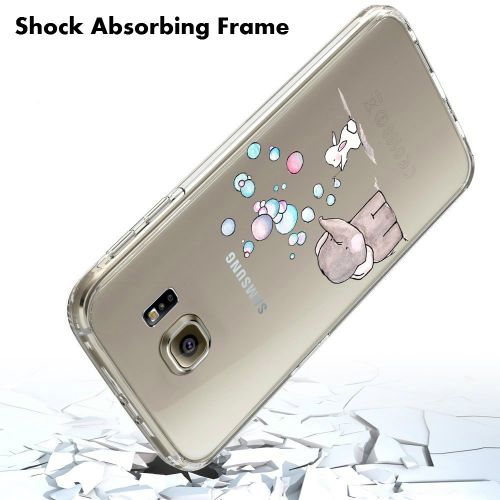  Neivi Case Compatible with Galaxy S6 Case Cover Slim Clear Design Reinforced TPU