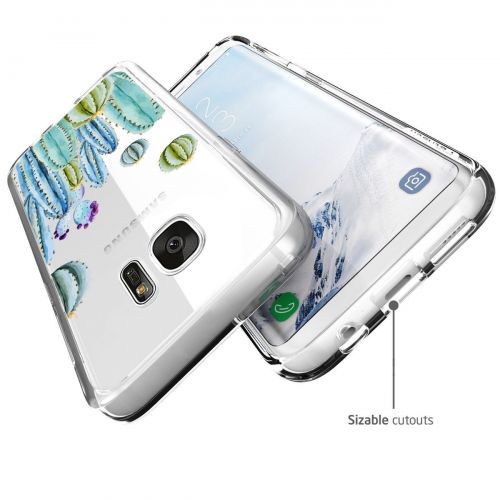  Neivi Case Compatible with Galaxy S6 Case Cover Slim Clear Design Reinforced TPU