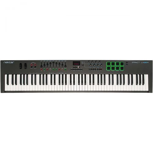  Nektar},description:The Impact LX88+ is a USB MIDI controller designed for keyboard players looking for extra reach. Its packed with intelligent, expressive performance control and