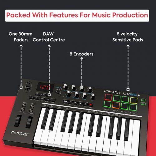  [아마존베스트]Nektar Midi Controller (IMPACT LX25+)