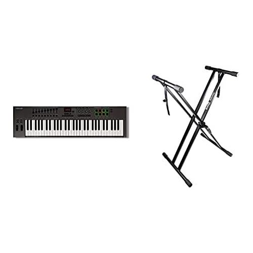  [아마존베스트]Nektar Impact LX61 + USB MIDI controller keyboard with DAW integration & RockJam xfinity double-braced pre highly parameterable keyboard stand assembled with locking tabs