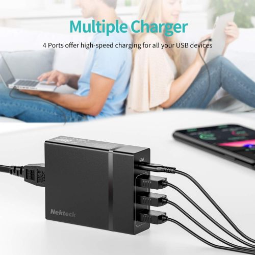  [아마존 핫딜]  [아마존핫딜]USB C Wall Charger, Nekteck 72W USB Wall Charger with 4 USB Ports, One 60W Type C Power Delivery Port for Type C Laptops,MacBook Pro, iPad Pro 2018, and 3 Ports for Galaxy S10/S9,