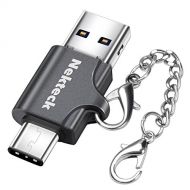 Nekteck 64GB Flash Drive USB Type C 3.1 & USB-A Dual Plug Flash Memory with Keychain,USB Drive USB Stick OTG Ready for Smartphones, Tablets and New MacBook, Google Piexl 3 2/XL