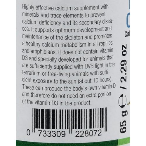  Nekton-Rep Calcium-PUR+ Calcium Preparation for All Reptiles and Amphibians 65gm / 2.29oz