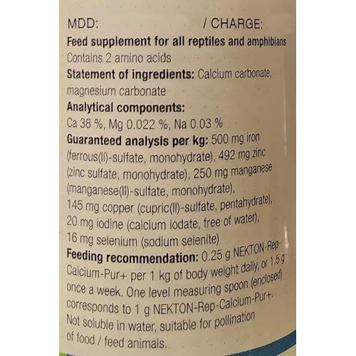  Nekton-Rep Calcium-PUR+ Calcium Preparation for All Reptiles and Amphibians 65gm / 2.29oz