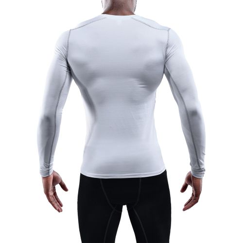  Neleus Mens 3 Pack Athletic Compression Sport Running Long Sleeve T Shirt