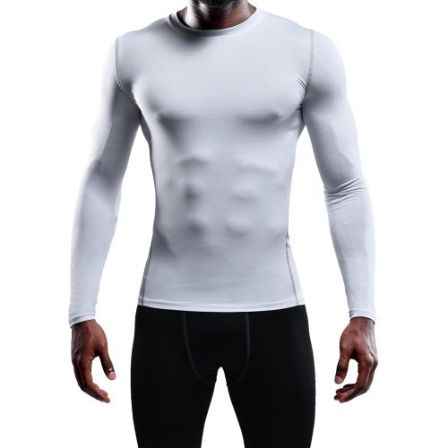  Neleus Mens 3 Pack Athletic Compression Sport Running Long Sleeve T Shirt