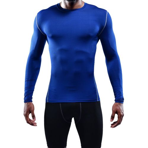  Neleus Mens 3 Pack Athletic Compression Sport Running Long Sleeve T Shirt