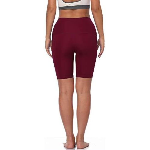  Neleus Womens Workout Compression Yoga Shorts with Pocket