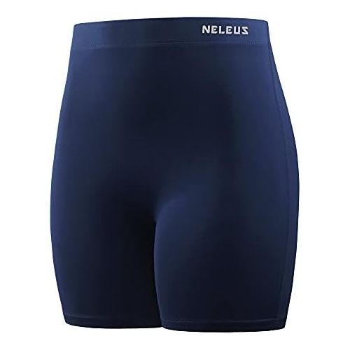  Neleus Womens 4 Running Short 3 Pack High Waist Yoga Shorts