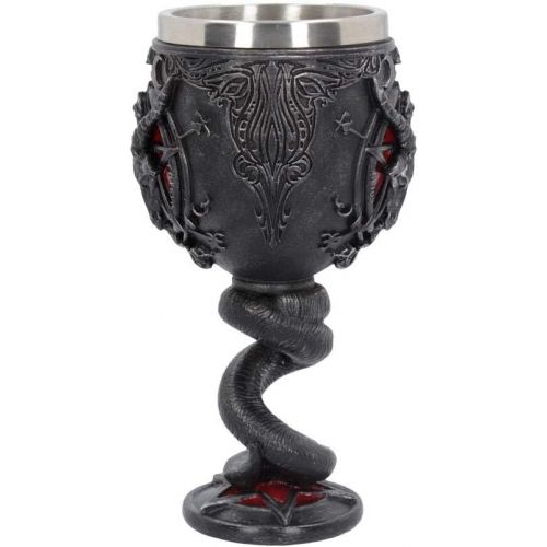  [아마존베스트]Nemesis Now Baphomet Head Sabbatic Goat & Pentagram Wine Goblet 16cm