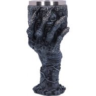 [아마존베스트]Nemesis Now Baphomets Grasp Horror Hand Goblet Glass, Polyresin, Black and Silver, 18cm