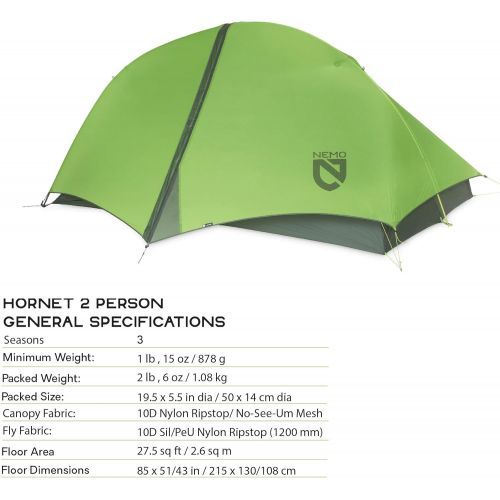  Nemo Hornet Ultralight Backpacking Tent