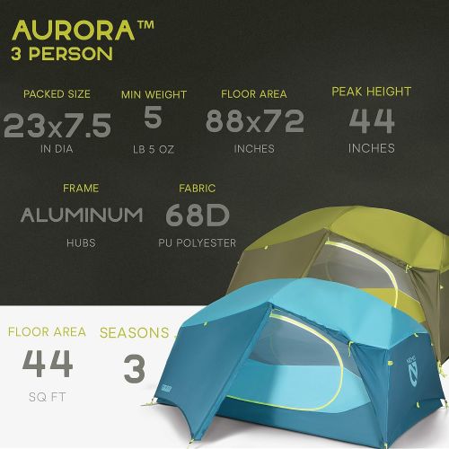  Nemo Aurora 3 Person Backpacking Tent