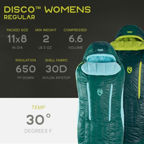  [아마존베스트]Nemo Disco Insulated Down Sleeping Bag (15 & 30 Degree) - Mens & Womens