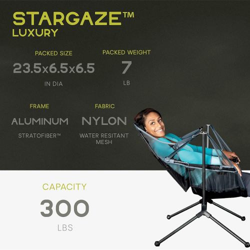  Nemo Equipment Stargaze Recliner Luxury Camping Chair, Graphite/Smoke