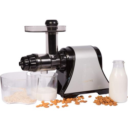  Neo DA 1200 Entsafter Slow Juicer - Horizontaler Entsafter fuer Sellerie, Weizengras, Fruechte, Gemuese - maximale Nahrstoffe, leiser Motor, Sorbet, Pasta & Dips herstellen - BPA-frei