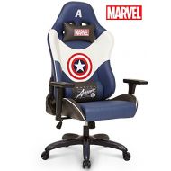 Neo Chair Licensed Marvel Premium Gaming Racing Chair Executive Office Desk Task Computer Home Chair (Captain America White Blue)