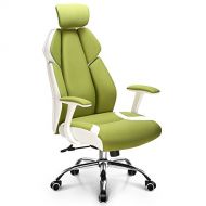 Neo Chair NEO CHAIR Ergonomic Office Chair Gaming Chair High Back Fabric Desk Computer Task Home Chair Headrest: Spring Seat White Frame Adjustable tilt Recline Stylish Design and Color, (Ju