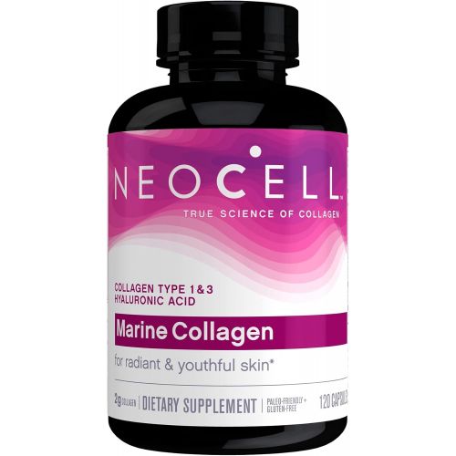  [무료배송]Neocell Marine Collagen, 120ct Collagen Pills with Hyaluronic Acid, Vitamin C, Magnesium, B6, B12, Zinc, and Protein, Non-GMO, Paleo Friendly, Gluten Free, Hydrates Skin (Packaging