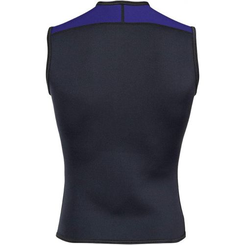  NeoSport Men’s Women’s Unisex Wetsuit Zipper Vest - 2.5mm Premium - 4-Way Stretch Neoprene - 50+ UV SHIELD