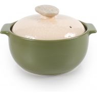 Neoflam 1 Quart Non-Stick Ceramic Casserole Pot, Dutch Oven, Clay Pot, Stockpot for Stew, Soup, Steam, Scratch Resistant, Refrigerator, Oven Safe, Heat Resistant up to 752F with Wh