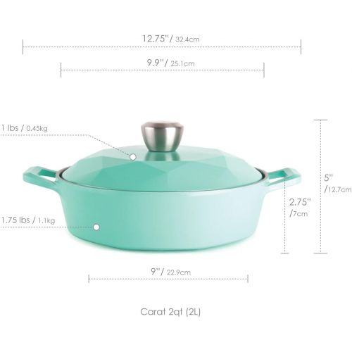  Neoflam Carat 5-Piece Ceramic Nonstick Cookware Set, Fresh Green