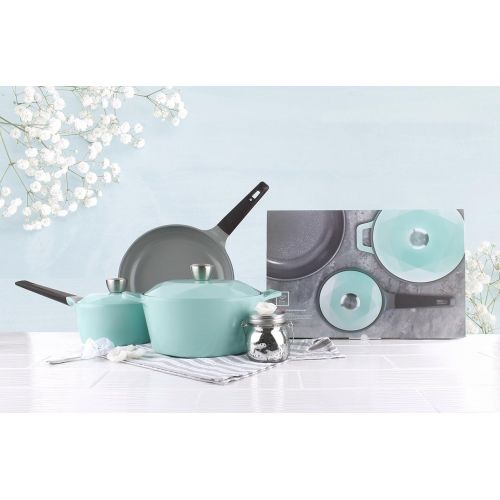  Neoflam Carat 5-Piece Ceramic Nonstick Cookware Set, Fresh Green