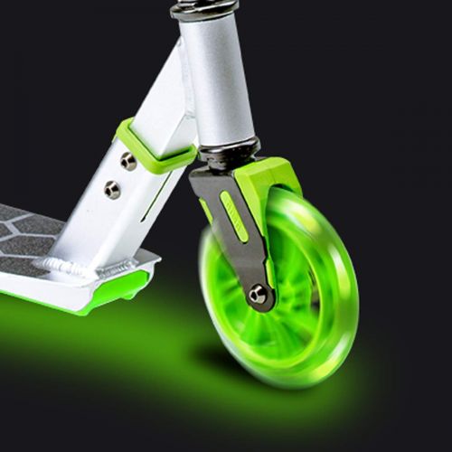  New Neon Flash Kids Scooter - Light Up Deck & Wheels Kick Scooter