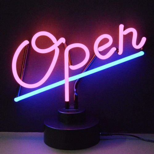  Neonetics Business Signs Open Script Neon Sign Sculpture