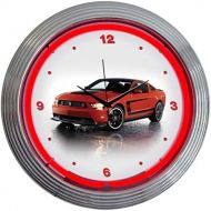 Neonetics Ford Mustang Boss 302 Neon Wall Clock, 15-Inch