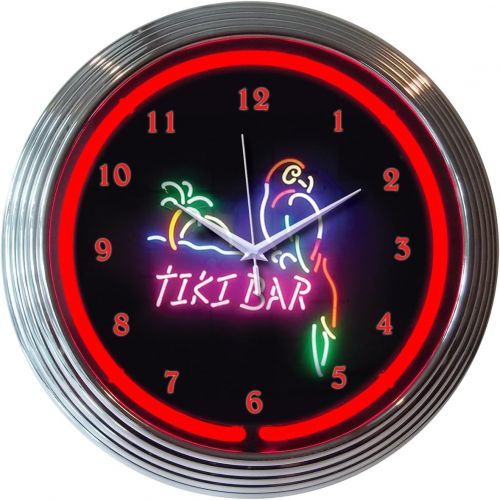  Neonetics 8TIKIX Tiki Bar Neon Clock