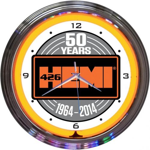  Neonetics Hemi 50th Anniversary Neon Wall Clock, 15-Inch