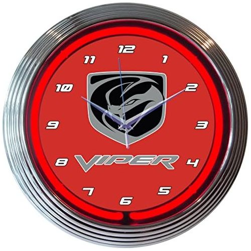  Neonetics Viper Neon Wall Clock, 15-Inch