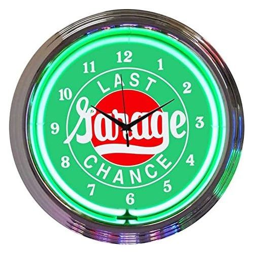  Neonetics Last Chance Garage Neon Clock