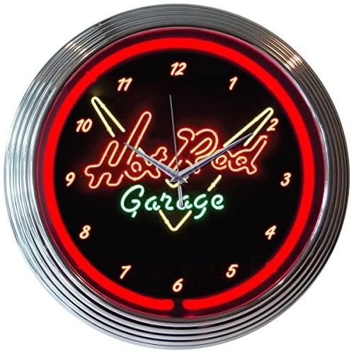  Neonetics Hot Rod Garage Neon Clock