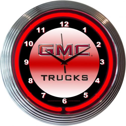  Neonetics Bar and Game Room GMC Trucks Neon Wall Clock, 15-Inch