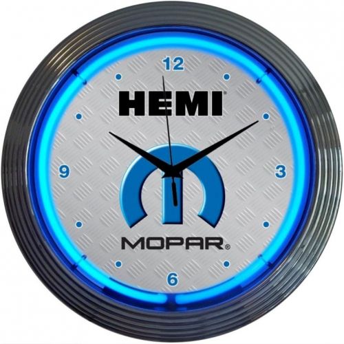  Neonetics Mopar Hemi Neon Wall Clock, 15-Inch