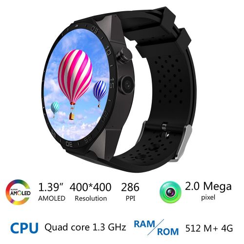  Neoon Bluetooth GPS Camera Smart Watch 1.39 IPS OLED Screen,512MB+4GB Smartwatch Support SIM Card WiFi, Call Reminder Smart Wrist Watch,Phone Watch for Android Samsung IOS Iphone Men Wom