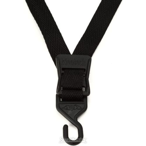  Neotech Soft Sax Strap - X-long with Open Hook - Black