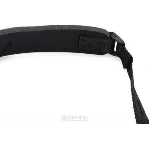  Neotech Soft Sax Strap - Regular with Metal Hook - Black