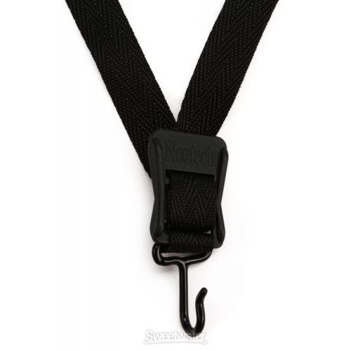  Neotech Soft Sax Strap - X-Long with Metal Hook - Black