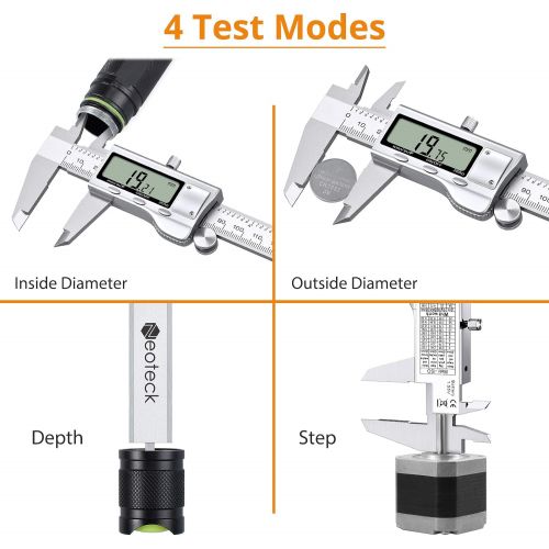  [아마존베스트]Neoteck 8 inch Digital Caliper, Stainless Electronic Calipers Measuring Tool, Fractions/inch/Millimeter Conversion - [Upgrade]